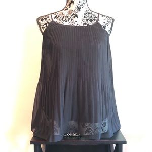 Dressy Spaghetti Strap Top w Pleating